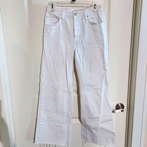 We the Free White Wide Leg Jeans